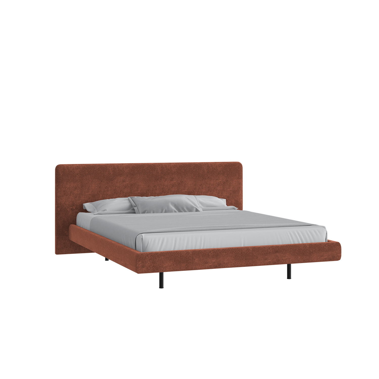 Кровать Полермо 160х200 оранжевый закат